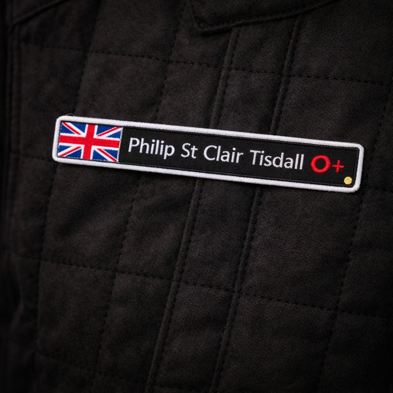 Nomex Name Badge (Flag & Blood Group)